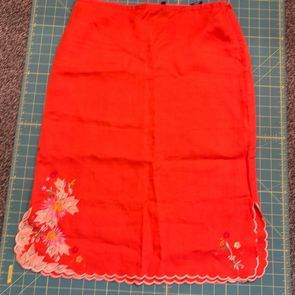 Vintage French Connection embroidered skirt size 8 - Picture 1 of 3